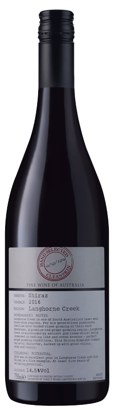 Cleanskin Fleurieu Shiraz