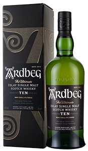 Ardbeg 10-year-old Single Malt Scotch Whisky (70cl in gift box)