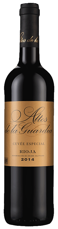 Altos De La Guardia Cuvée Especial Rioja in a wooden case 2014