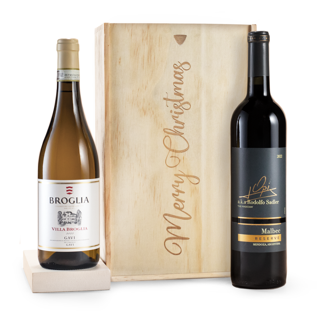 Merry Christmas Mixed Wine Gift Duo