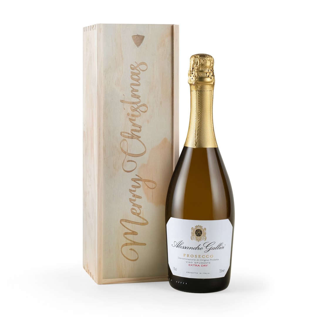 Prosecco In Merry Christmas Gift Box